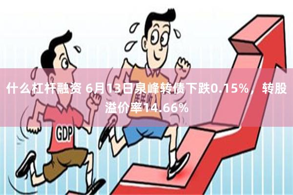 什么杠杆融资 6月13日泉峰转债下跌0.15%，转股溢价率14.66%