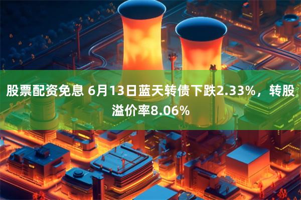 股票配资免息 6月13日蓝天转债下跌2.33%，转股溢价率8.06%