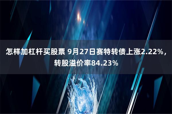 怎样加杠杆买股票 9月27日赛特转债上涨2.22%，转股溢价率84.23%