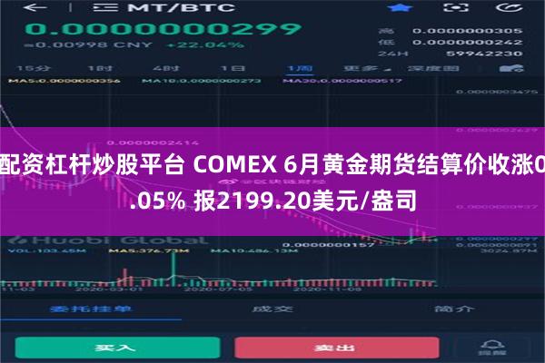 配资杠杆炒股平台 COMEX 6月黄金期货结算价收涨0.05% 报2199.20美元/盎司