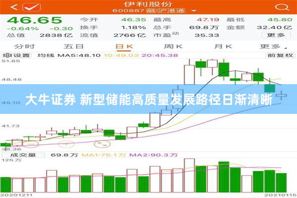 大牛证券 新型储能高质量发展路径日渐清晰